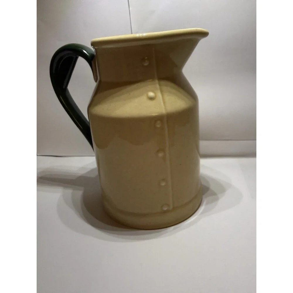 Metlox Poppytrail Rooster Ceramic Pitcher w/ Handle Made in California 1950s